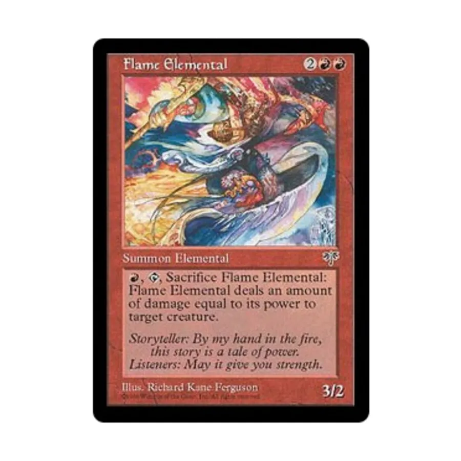 CCG Огненный элементаль (U), MTG - Mirage
CCG Огненный элементаль (U), MTG - Mirage