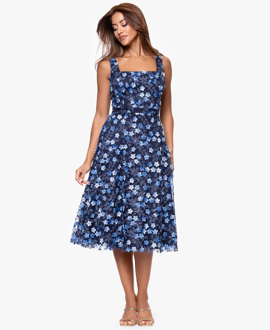 Женское платье без рукавов с принтом и квадратным вырезом XSCAPE, Navy Multi
Женское платье без рукавов с принтом и квадратным вырезом XSCAPE, Navy Multi