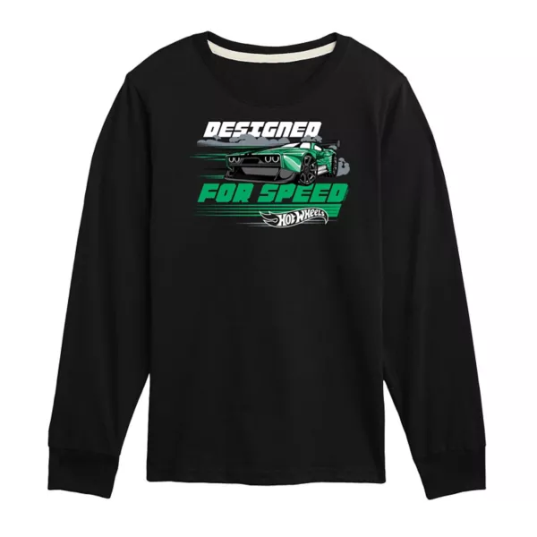 Футболка с длинным рукавом и принтом для мальчиков 8-20 лет Hot Wheels, черный 
Футболка с длинным рукавом и принтом для мальчиков 8-20 лет Hot Wheels, черный