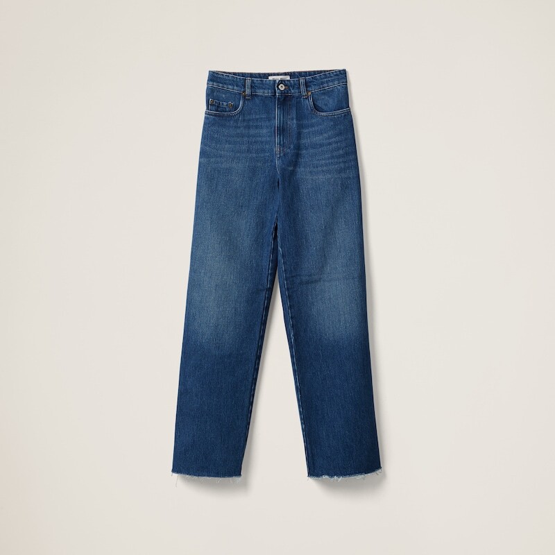 Джинсы с пятью карманами Miu Miu, синий
Джинсы с пятью карманами Miu Miu, синий