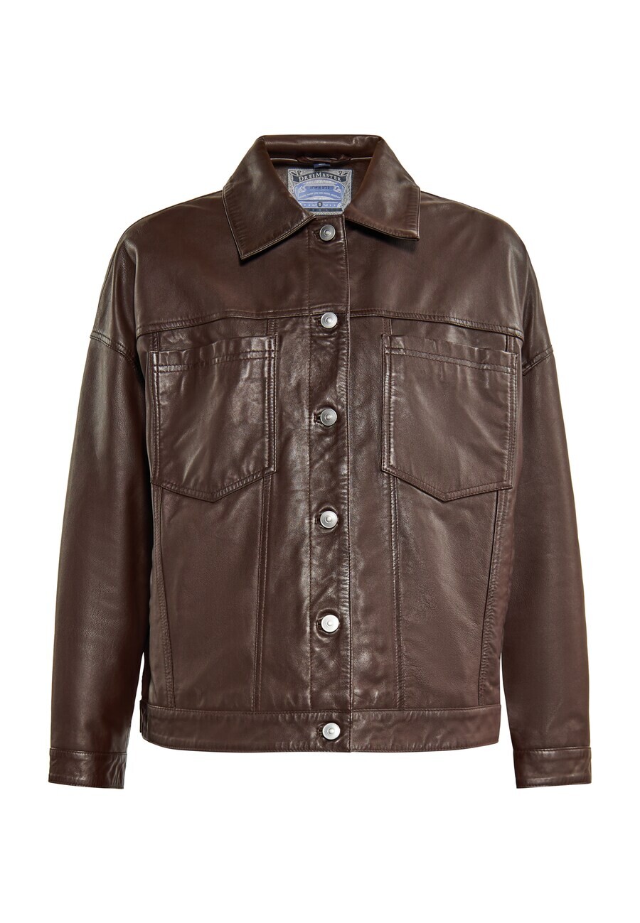 Кожаная куртка DreiMaster Vintage Between-Season Jacket, темно-коричневый
Кожаная куртка DreiMaster Vintage Between-Season Jacket, темно-коричневый