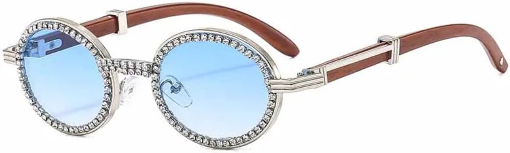 Роскошные ретро-солнцезащитные очки в овальной оправе, украшенные стразами, для женщин и мужчин, в стиле панк, для активного отдыха и путешествий, с защитой от УФ-излучения UV400 TVTBBVV, Silver Gradient Blue
Роскошные ретро-солнцезащитные очки в овальной оправе, украшенные стразами, для женщин и мужчин, в стиле панк, для активного отдыха и путешествий, с защитой от УФ-излучения UV400 TVTBBVV, Silver Gradient Blue