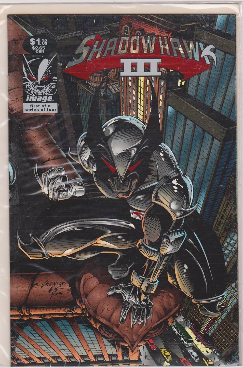 SHADOWHAWK III VOLUME THREE, NUMBER ONE (OF FOUR) NOVEMBER 1993 (Image Comics)
SHADOWHAWK III VOLUME THREE, NUMBER ONE (OF FOUR) NOVEMBER 1993 (Image Comics)