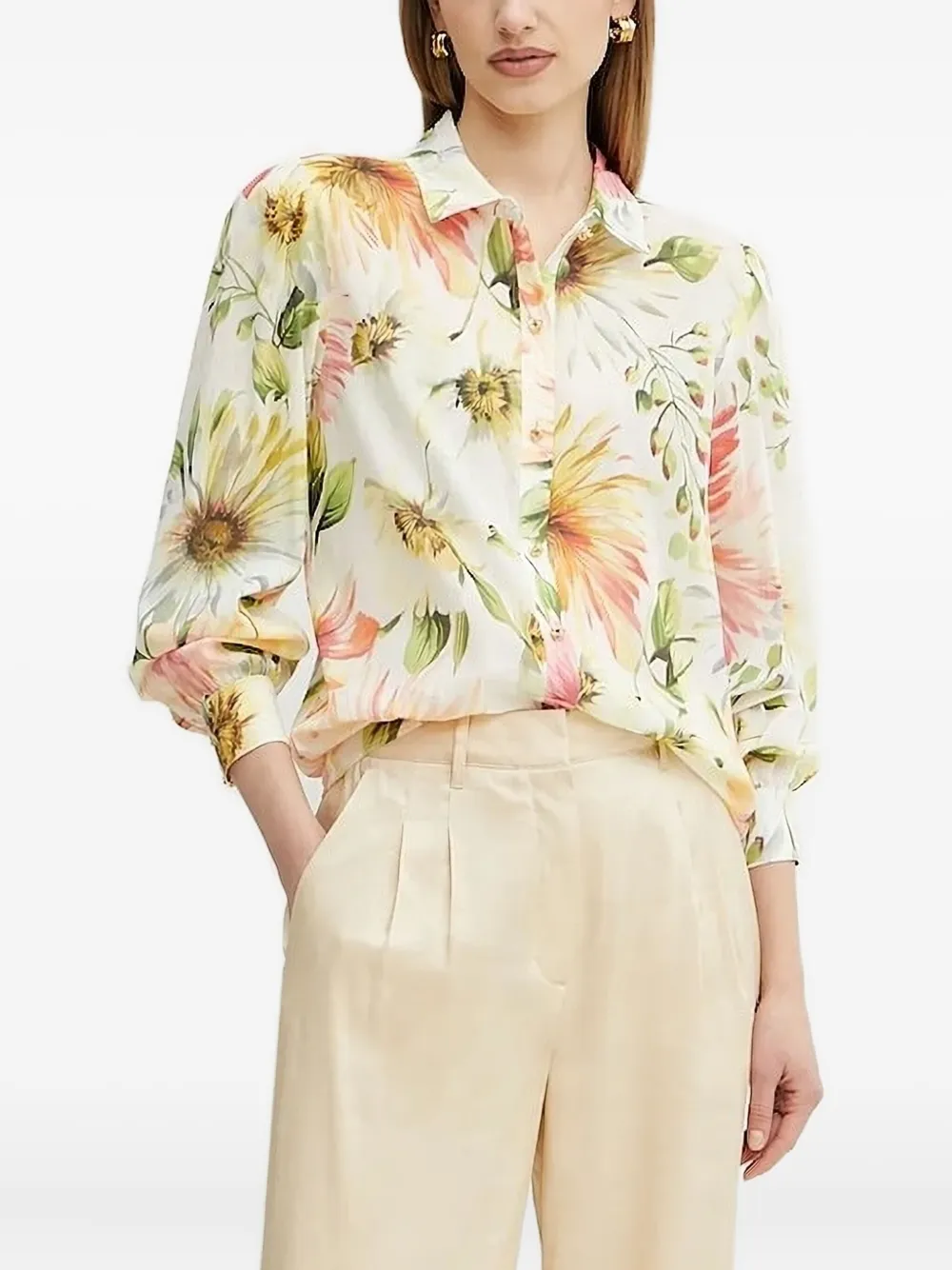 Рубашка с цветочным принтом GUESS USA, нейтральный
Рубашка с цветочным принтом GUESS USA, нейтральный