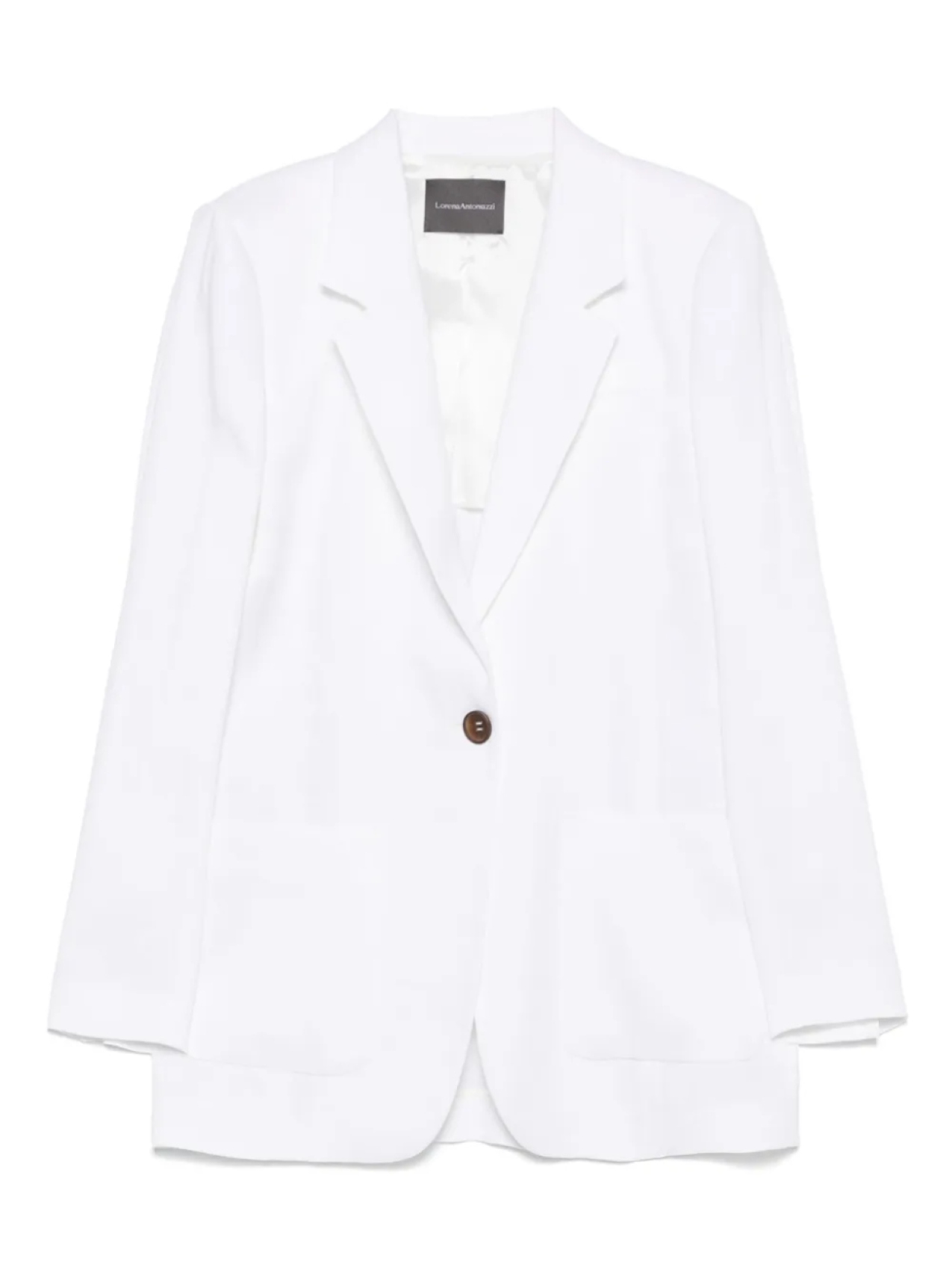 Lorena Antoniazzi однобортный пиджак, белый
Lorena Antoniazzi однобортный пиджак, белый