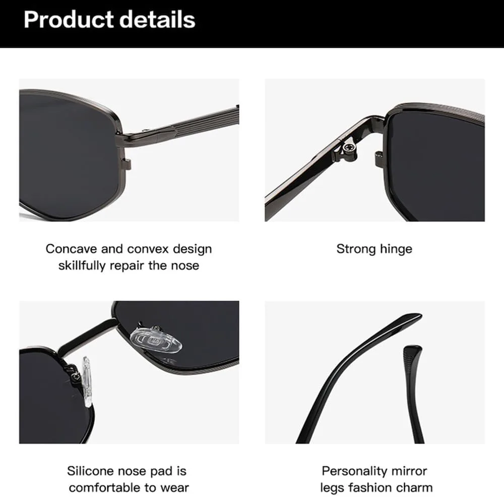 Солнцезащитные очки в стиле ретро Polygon Metal 2027 для женщин, модные градиентные линзы, защита от УФ-излучения UV400 для мужчин MTZJH, Golden Gray Gradient
Солнцезащитные очки в стиле ретро Polygon Metal 2027 для женщин, модные градиентные линзы, защита от УФ-излучения UV400 для мужчин MTZJH, Golden Gray Gradient