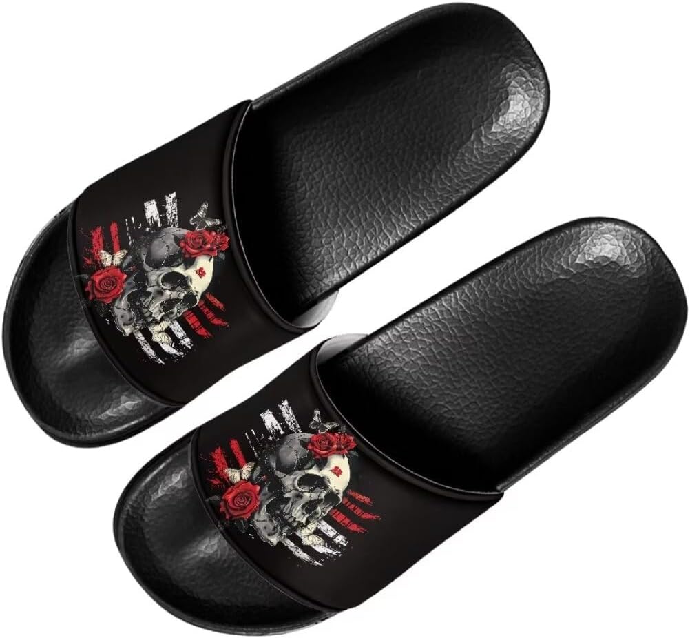 Унисекс тапочки Mumeson, домашняя обувь, летние нескользящие пляжные сандалии, легкие тапочки для дома и улицы, размеры США 5-11, Skull-1
Унисекс тапочки Mumeson, домашняя обувь, летние нескользящие пляжные сандалии, легкие тапочки для дома и улицы, размеры США 5-11, Skull-1