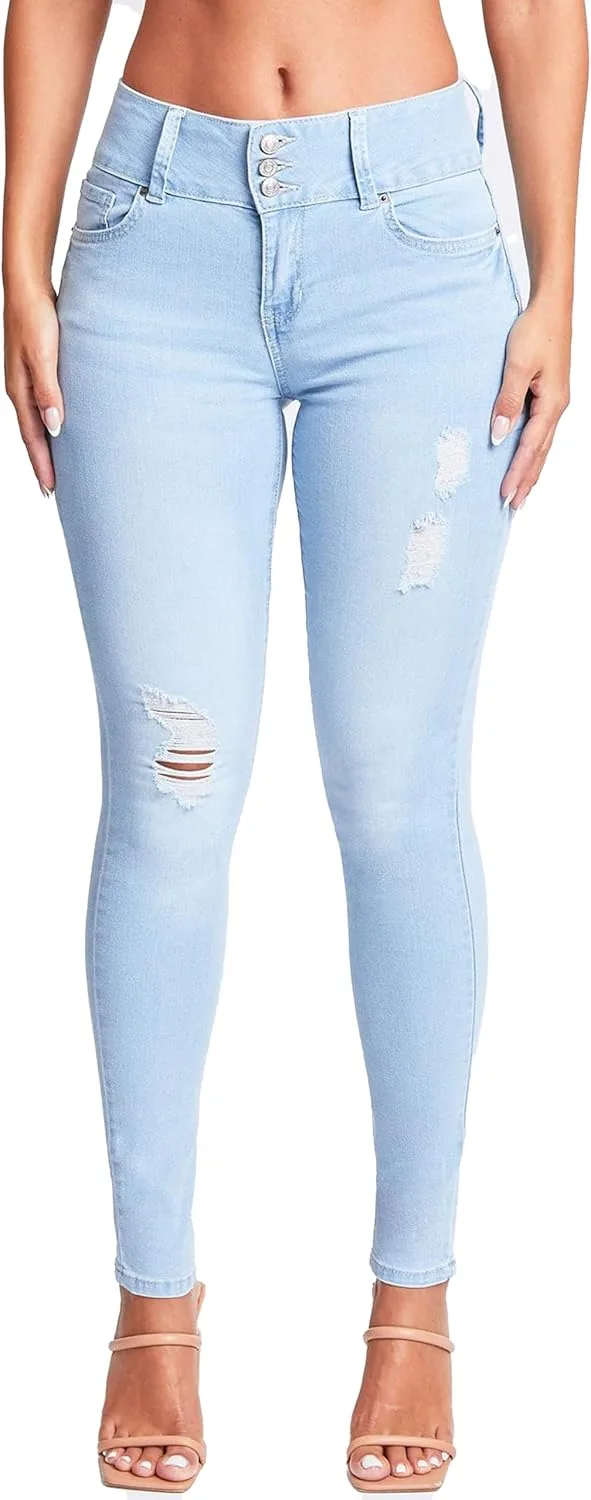 YMI Womens джинсы скинни с высокой посадкой на 3 пуговицах из переработанных волокон
YMI Womens джинсы скинни с высокой посадкой на 3 пуговицах из переработанных волокон