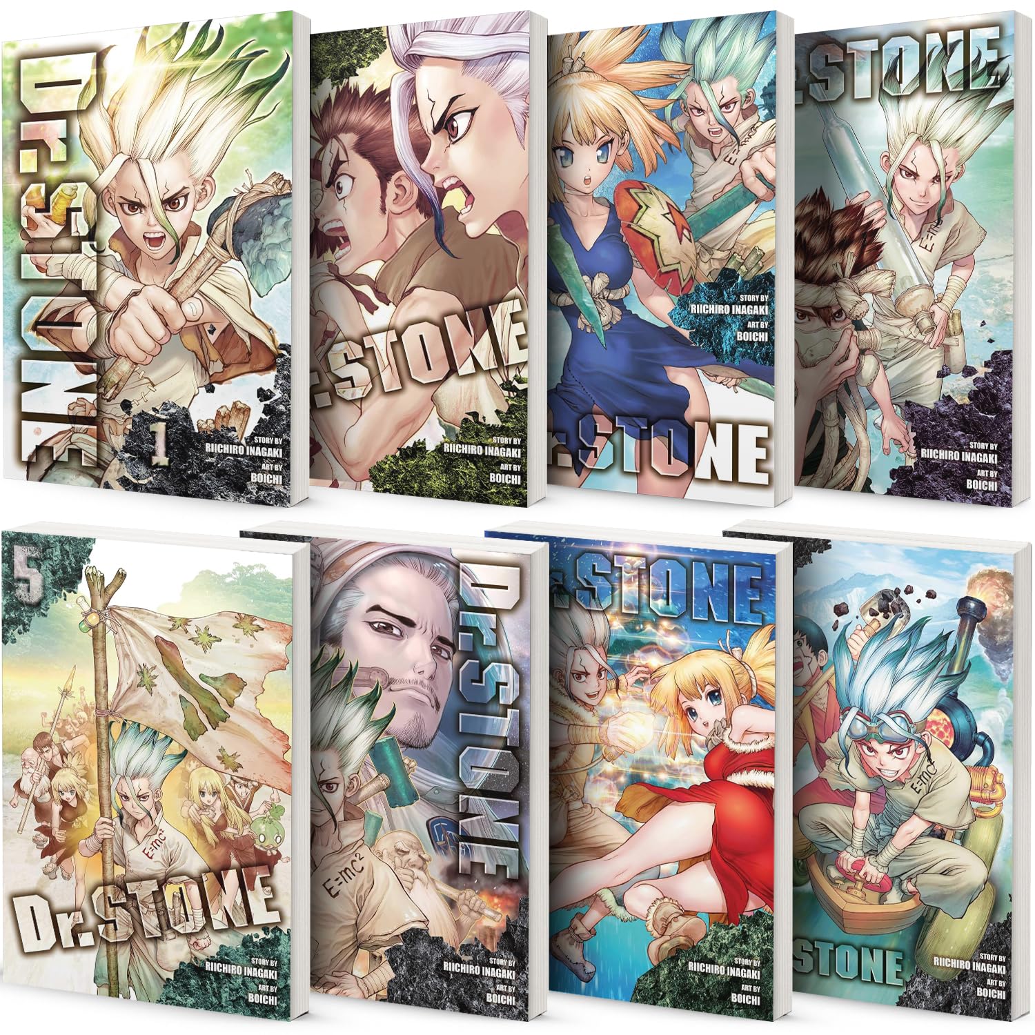 Dr. STONE Manga, Vol. 1-8 (Generic)
Dr. STONE Manga, Vol. 1-8 (Generic)