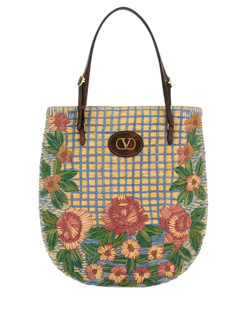 Сумка через плечо с вышитым логотипом V из рафии Valentino Garavani, бежевый
Сумка через плечо с вышитым логотипом V из рафии Valentino Garavani, бежевый