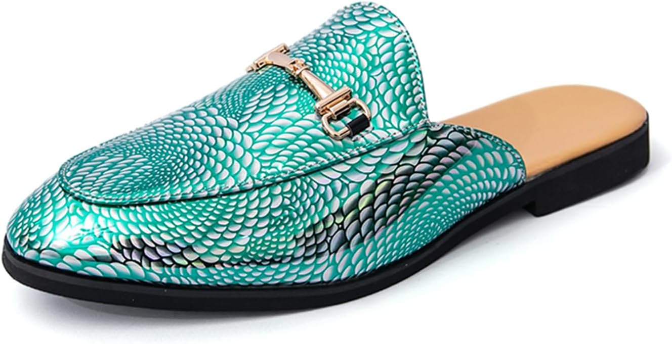 Мужские лоферы Abborora с отделкой из лакированной кожи, без задника, с металлической цепочкой, модные туфли на плоской подошве, мягкие, с нескользящей подошвой, повседневные шлепанцы-сандалии, зеленый
Мужские лоферы Abborora с отделкой из лакированной кожи, без задника, с металлической цепочкой, модные туфли на плоской подошве, мягкие, с нескользящей подошвой, повседневные шлепанцы-сандалии, зеленый