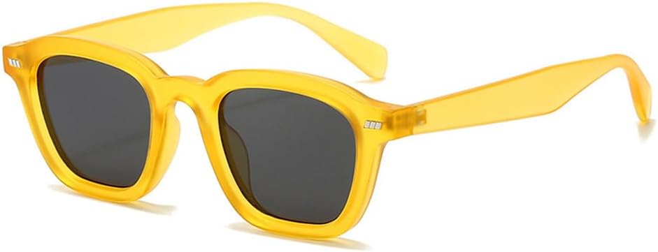 Ретро квадратные женские солнцезащитные очки, модные темно-зеленые оттенки, защита от УФ-излучения UV400, мужские солнцезащитные очки в стиле панк с матовым покрытием и заклепками WNCKSQ, Matte Yellow Gray
Ретро квадратные женские солнцезащитные очки, модные темно-зеленые оттенки, защита от УФ-излучения UV400, мужские солнцезащитные очки в стиле панк с матовым покрытием и заклепками WNCKSQ, Matte Yellow Gray