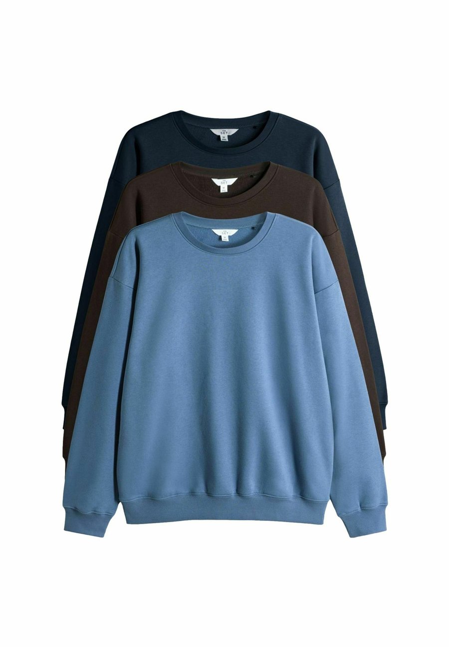 Толстовка THE SET 3 PACK RELAXED CREW NECK, Navy/Chocolate Brown/Light Blue/Blue
Толстовка THE SET 3 PACK RELAXED CREW NECK, Navy/Chocolate Brown/Light Blue/Blue
