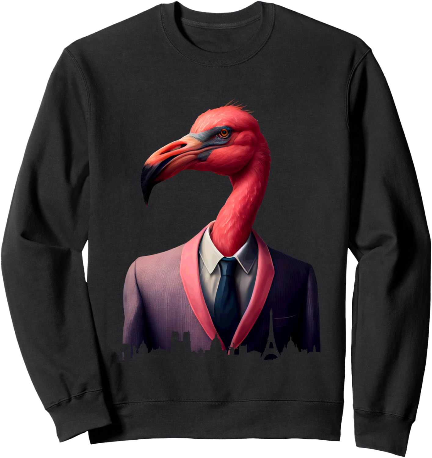 Толстовка с изображением парижского горизонта и фламинго в костюме Flamingo Elegance Paris Skyline Vibes, черный
Толстовка с изображением парижского горизонта и фламинго в костюме Flamingo Elegance Paris Skyline Vibes, черный