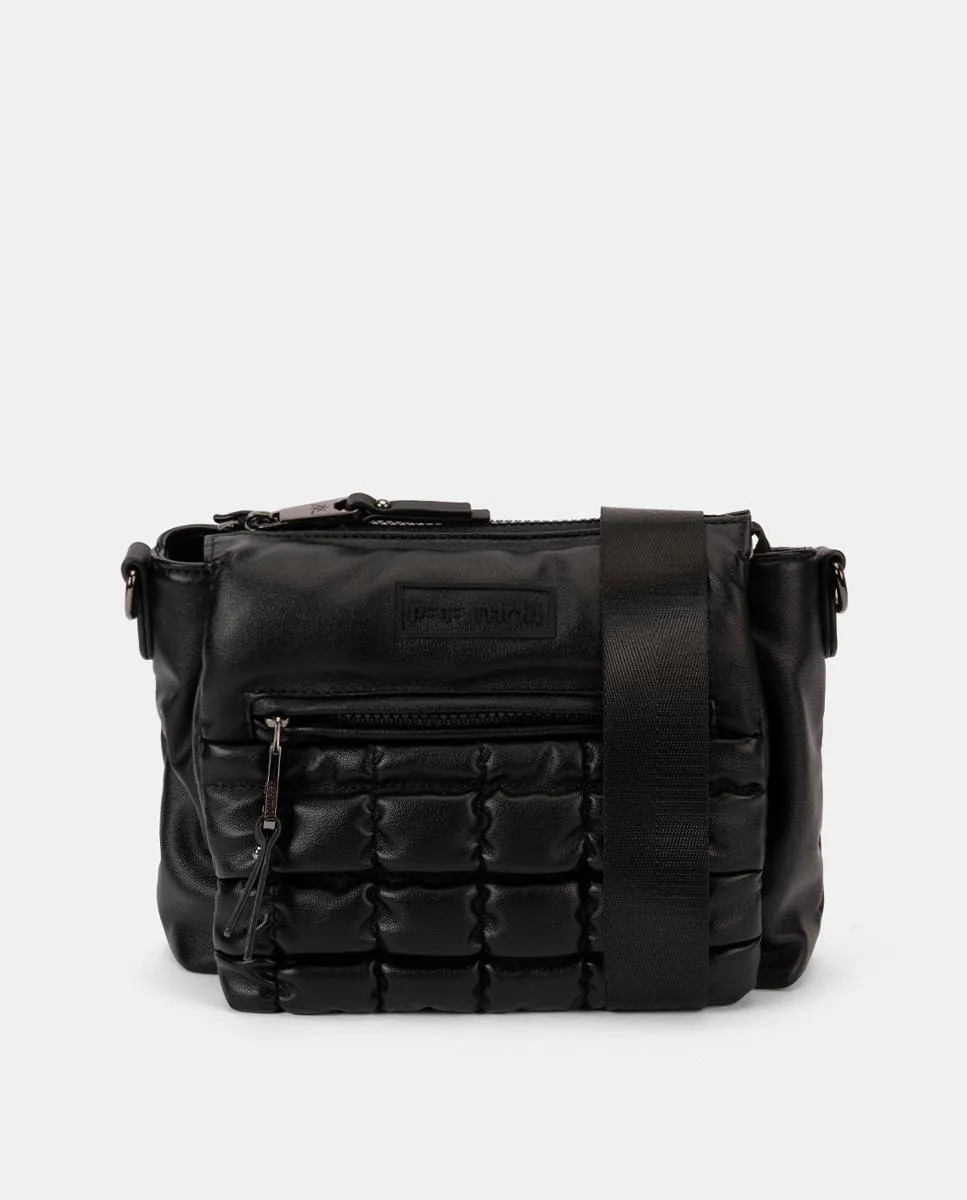 Стеганая сумка через плечо со сборками и плечевым ремнем Pepe Moll, черный
Стеганая сумка через плечо со сборками и плечевым ремнем Pepe Moll, черный