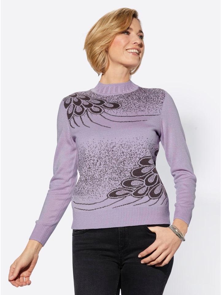 Свитер с воротником-стойкой в сиреневом узоре WITT WEIDEN
Свитер с воротником-стойкой в сиреневом узоре WITT WEIDEN