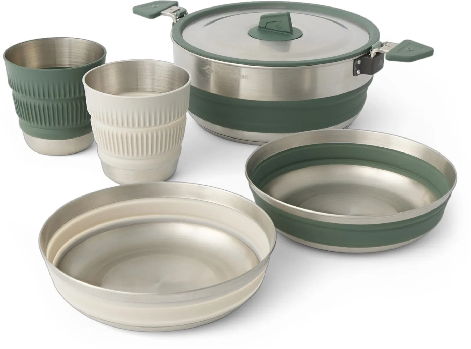 Объездной складной набор из нержавеющей стали из 1 кастрюли - 5 предметов Sea to Summit, Stainless Steel
Объездной складной набор из нержавеющей стали из 1 кастрюли - 5 предметов Sea to Summit, Stainless Steel