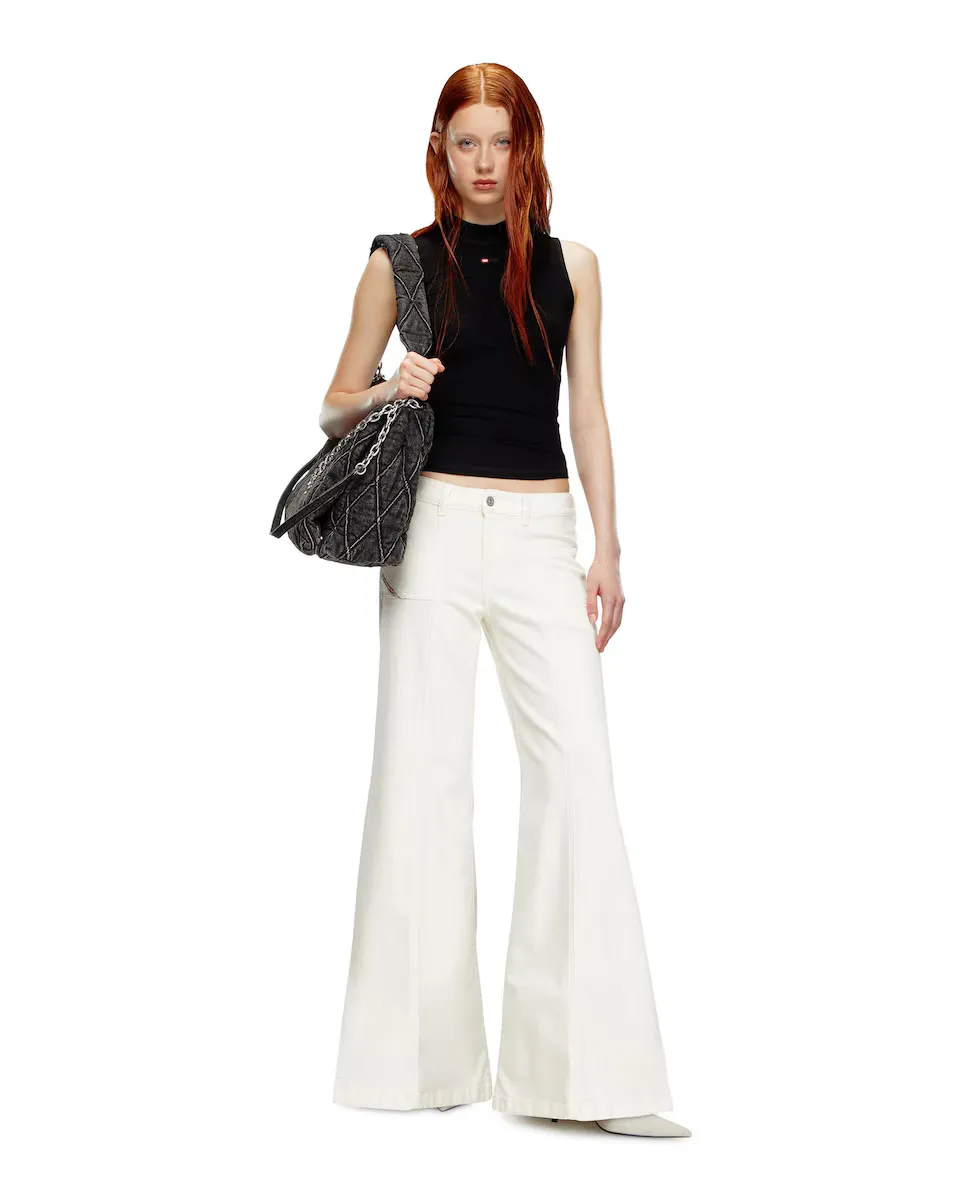 Женские расклешенные джинсы со средней посадкой Diesel, белый
Женские расклешенные джинсы со средней посадкой Diesel, белый