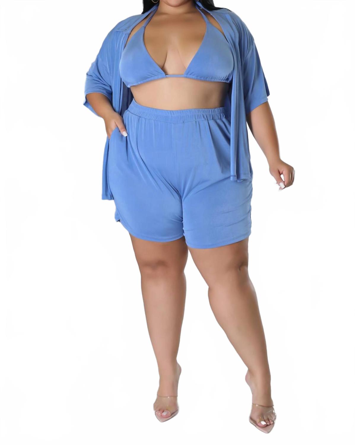 Женский комплект Жасмин в синем цвете Giti Wholesale 
Женский комплект Жасмин в синем цвете Giti Wholesale