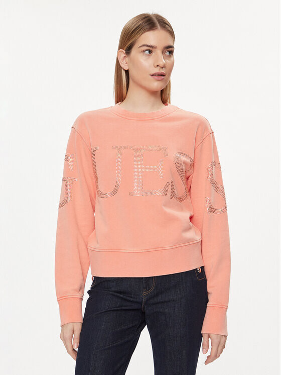 Толстовка свободного кроя Guess, коралловый
Толстовка свободного кроя Guess, коралловый