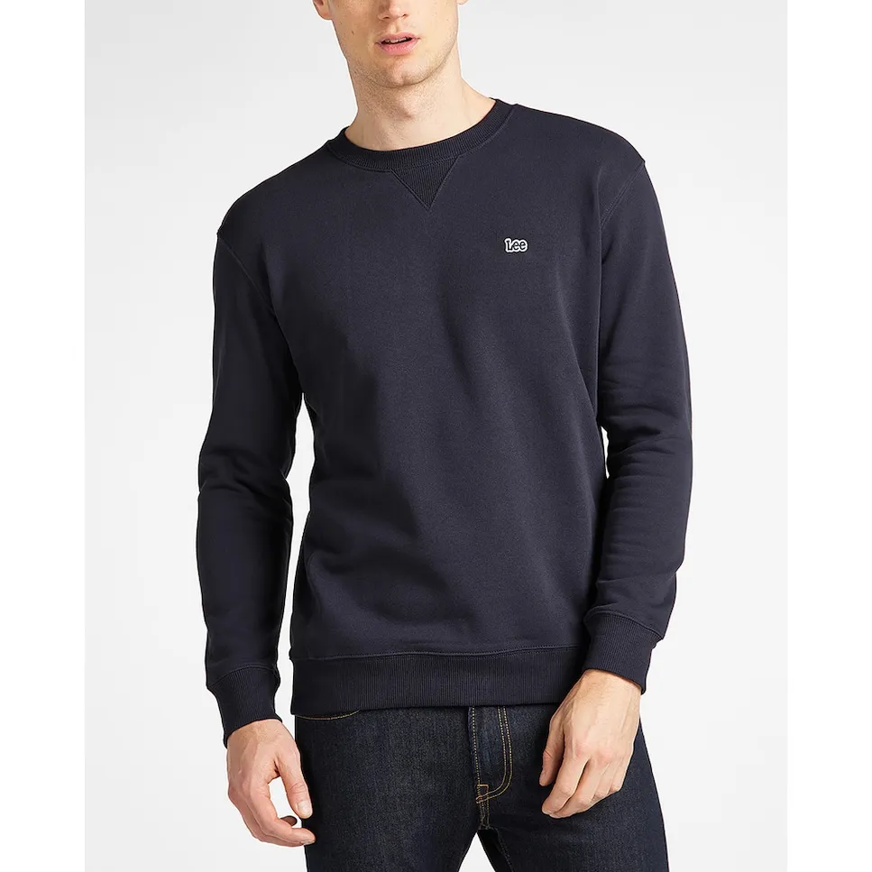 Мужская темно-синяя толстовка с круглым вырезом Lee, тёмно-синий
Мужская темно-синяя толстовка с круглым вырезом Lee, тёмно-синий