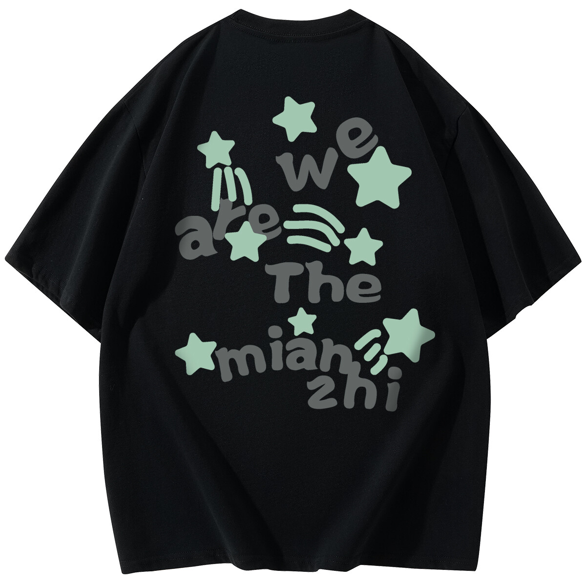 Mianzhi Хлопковая футболка унисекс, Белый Розовый (Подарочное Ожерелье) 
Mianzhi Хлопковая футболка унисекс, Белый Розовый (Подарочное Ожерелье)