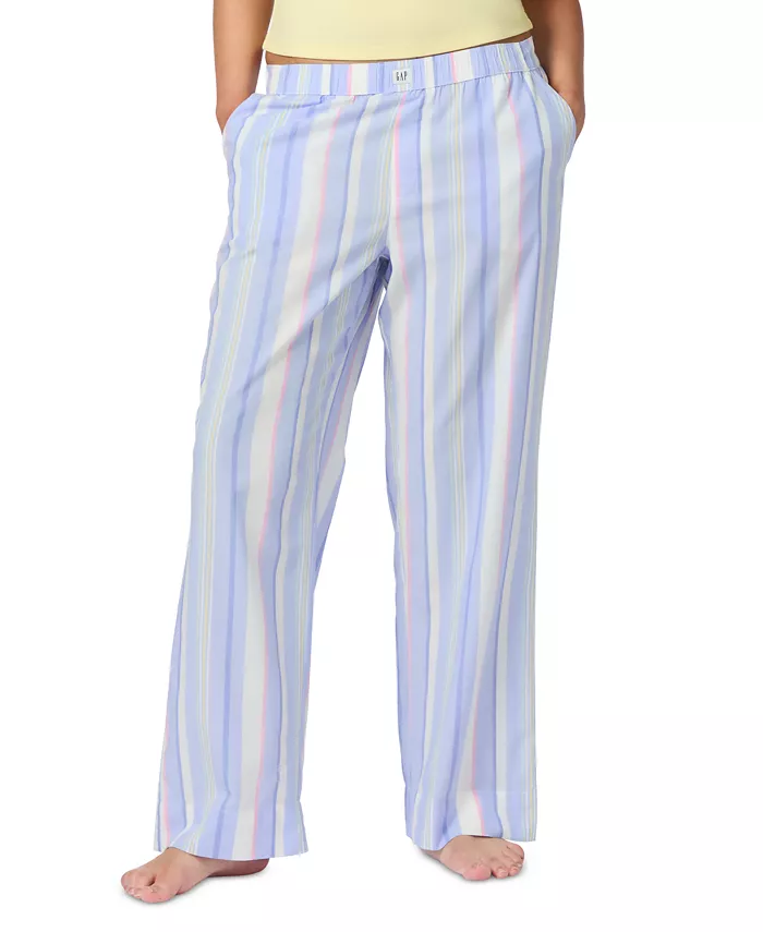 Женские пижамные брюки в полоску из поплина GAP, мультиколор
Женские пижамные брюки в полоску из поплина GAP, мультиколор