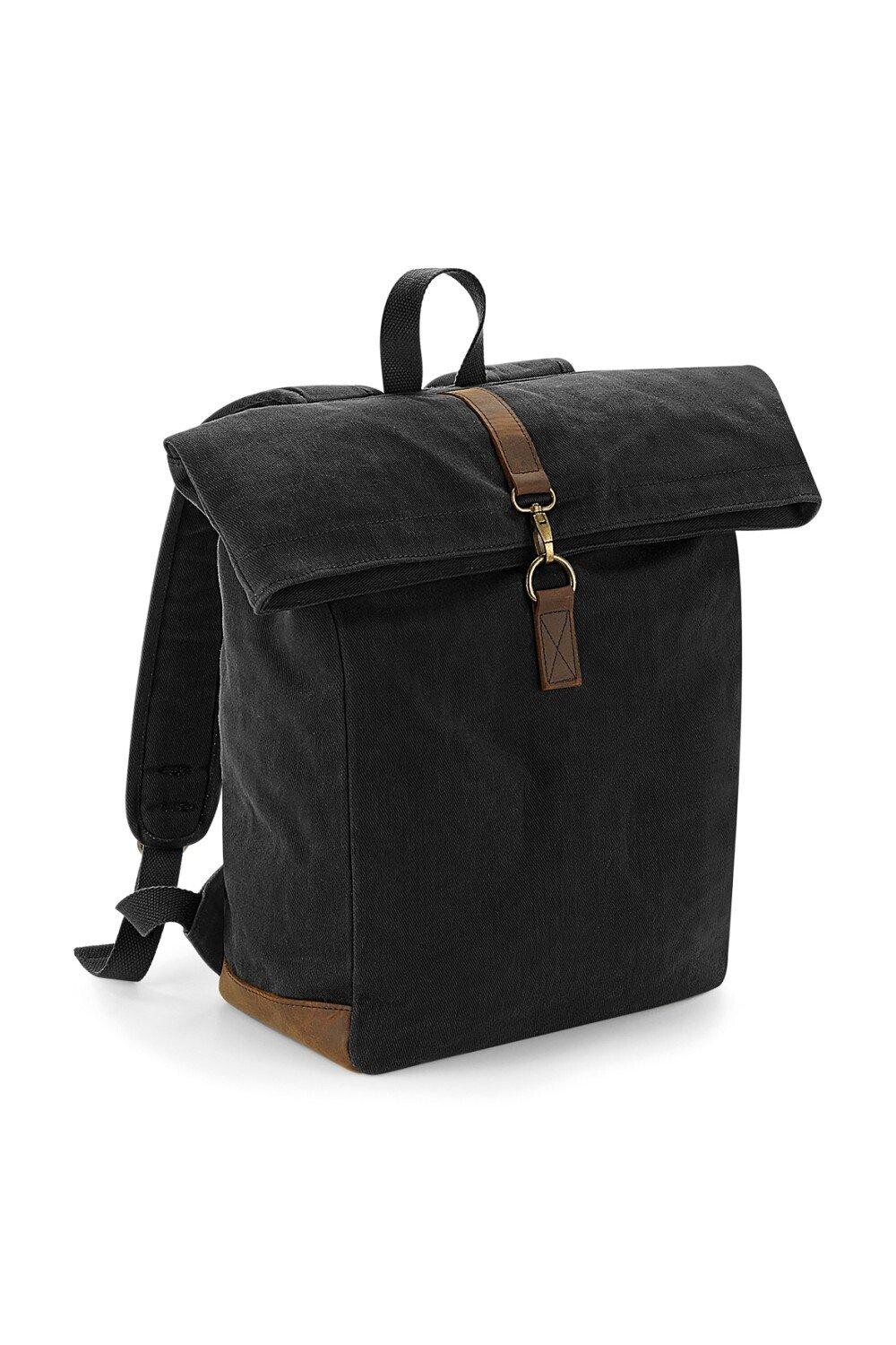 Рюкзак Heritage из вощеной парусины с акцентом из кожи Quadra, черный
Рюкзак Heritage из вощеной парусины с акцентом из кожи Quadra, черный