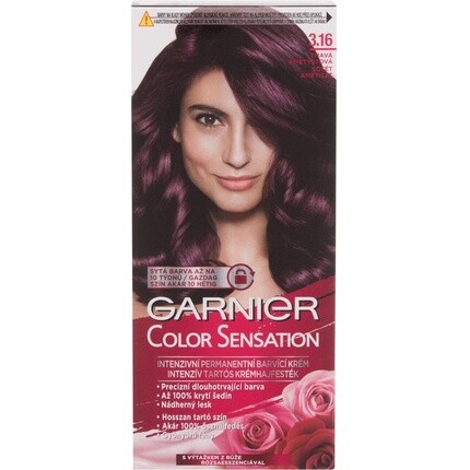 Garnier Color Sensation Интенсивная стойкая краска для волос 3.16 Темно-фиолетовый 40 мл
Garnier Color Sensation Интенсивная стойкая краска для волос 3.16 Темно-фиолетовый 40 мл