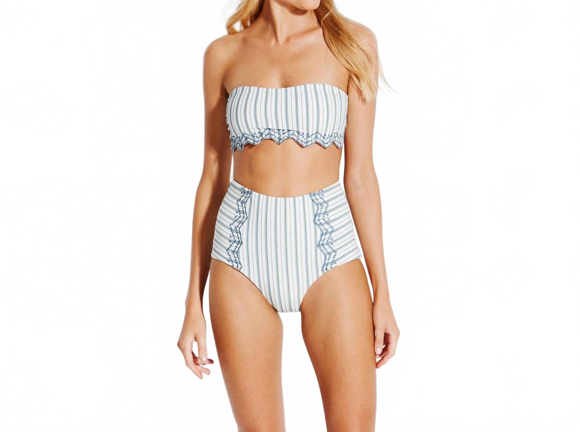 Бандо бикини Sea Stripe в бело-морскую полоску Seafolly
Бандо бикини Sea Stripe в бело-морскую полоску Seafolly
