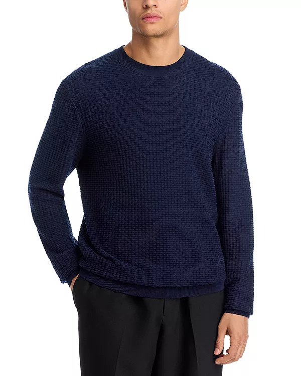 Свитер с круглым вырезом Boss, синий
Свитер с круглым вырезом Boss, синий