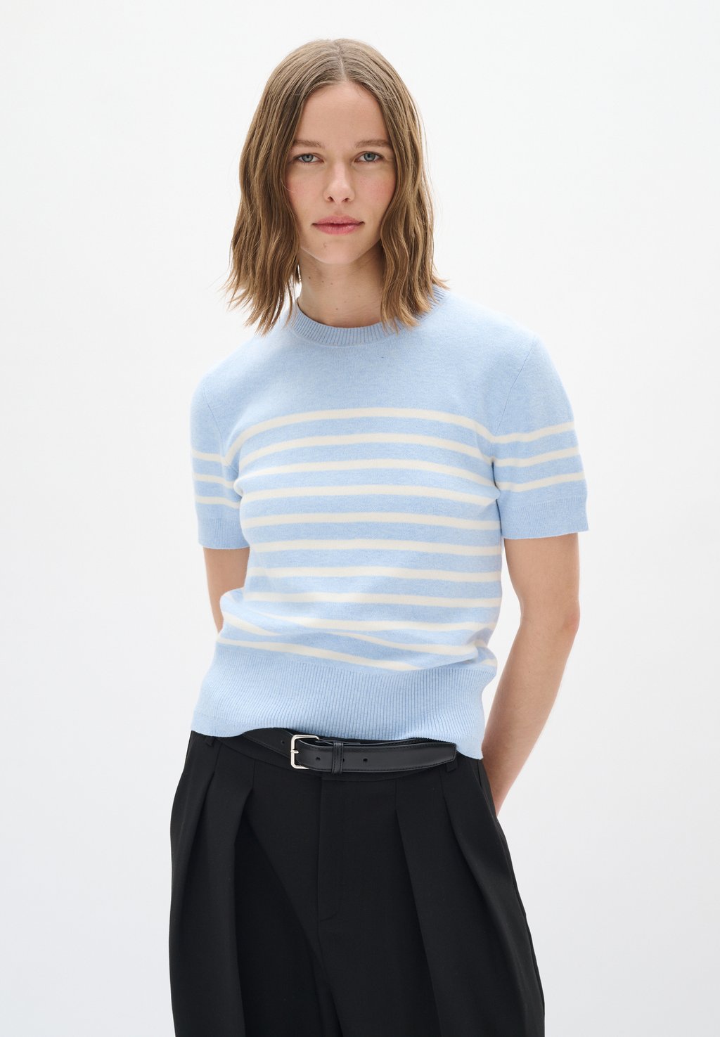 Базовая футболка WALLIS InWear, синий 
Базовая футболка WALLIS InWear, синий