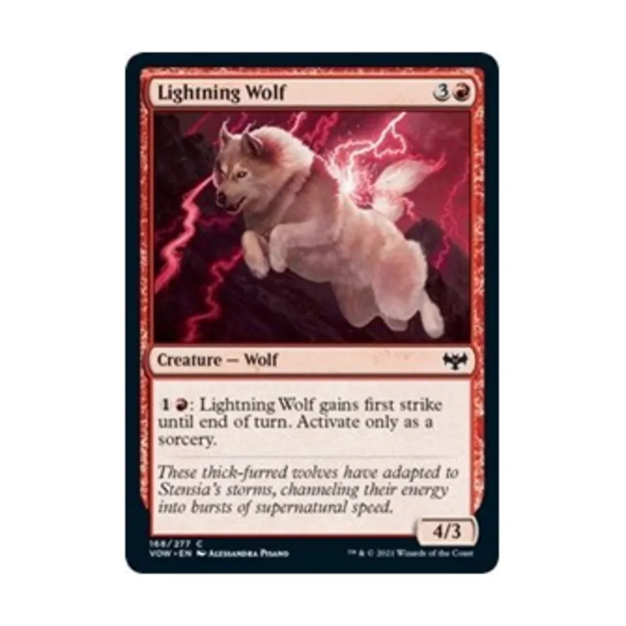 CCG Молниеносный волк (клавиша C), MTG - Innistrad: Crimson Vow
CCG Молниеносный волк (клавиша C), MTG - Innistrad: Crimson Vow