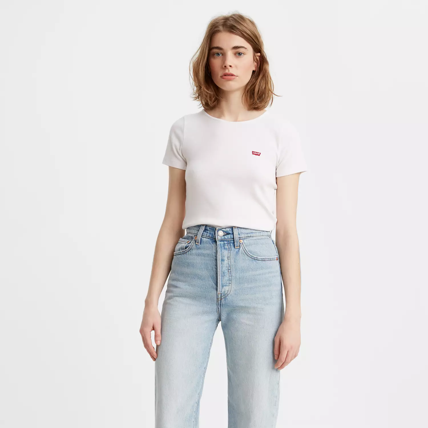Рубашка с коротким рукавом цвета меда Levi's, цвет White 
Рубашка с коротким рукавом цвета меда Levi's, цвет White