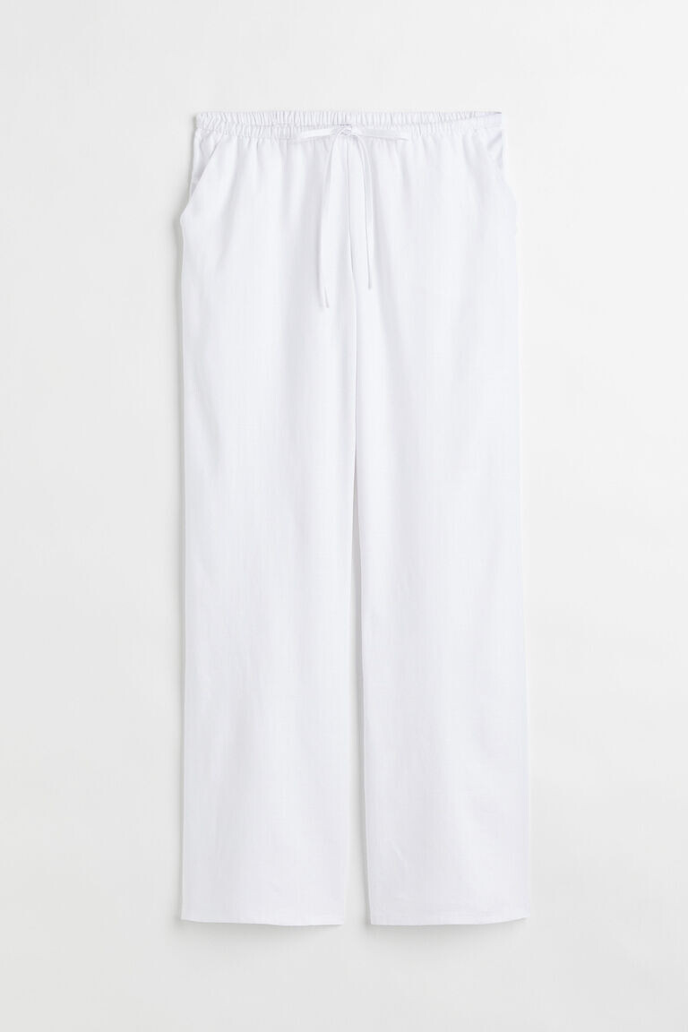 Широкие брюки H&M, белый
Широкие брюки H&M, белый