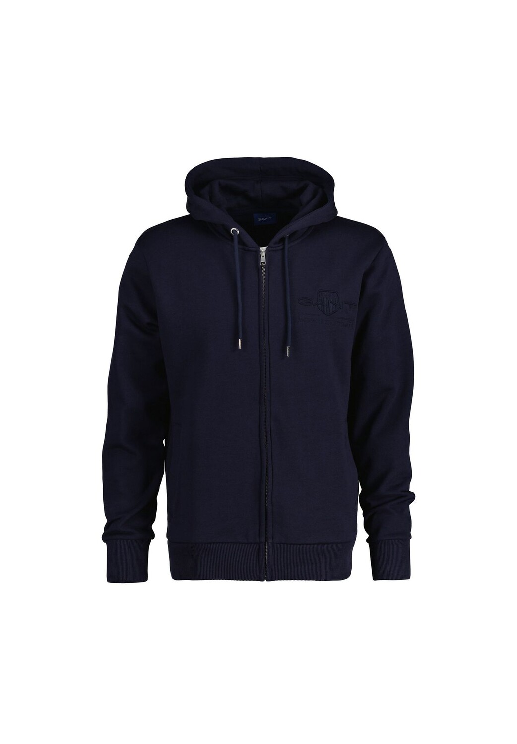 Мужская толстовка с капюшоном - REGULAR TONAL SHIELD FULL ZIP HOODIE, хлопок GANT, синий
Мужская толстовка с капюшоном - REGULAR TONAL SHIELD FULL ZIP HOODIE, хлопок GANT, синий