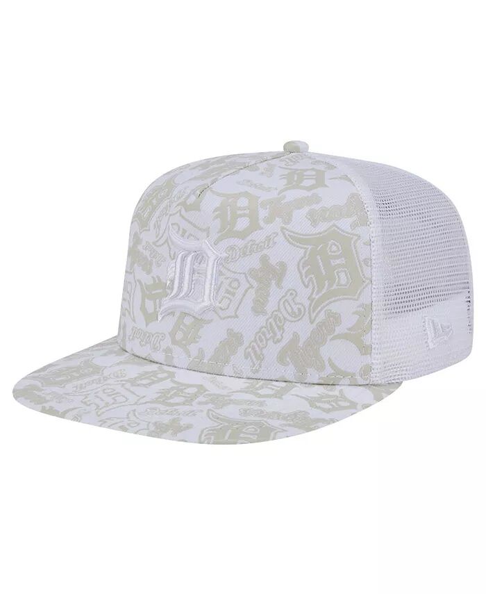 Мужская белая бейсболка с логотипом Detroit Tigers Dunes A-Frame Trucker 9FIFTY Snapback New Era
Мужская белая бейсболка с логотипом Detroit Tigers Dunes A-Frame Trucker 9FIFTY Snapback New Era
