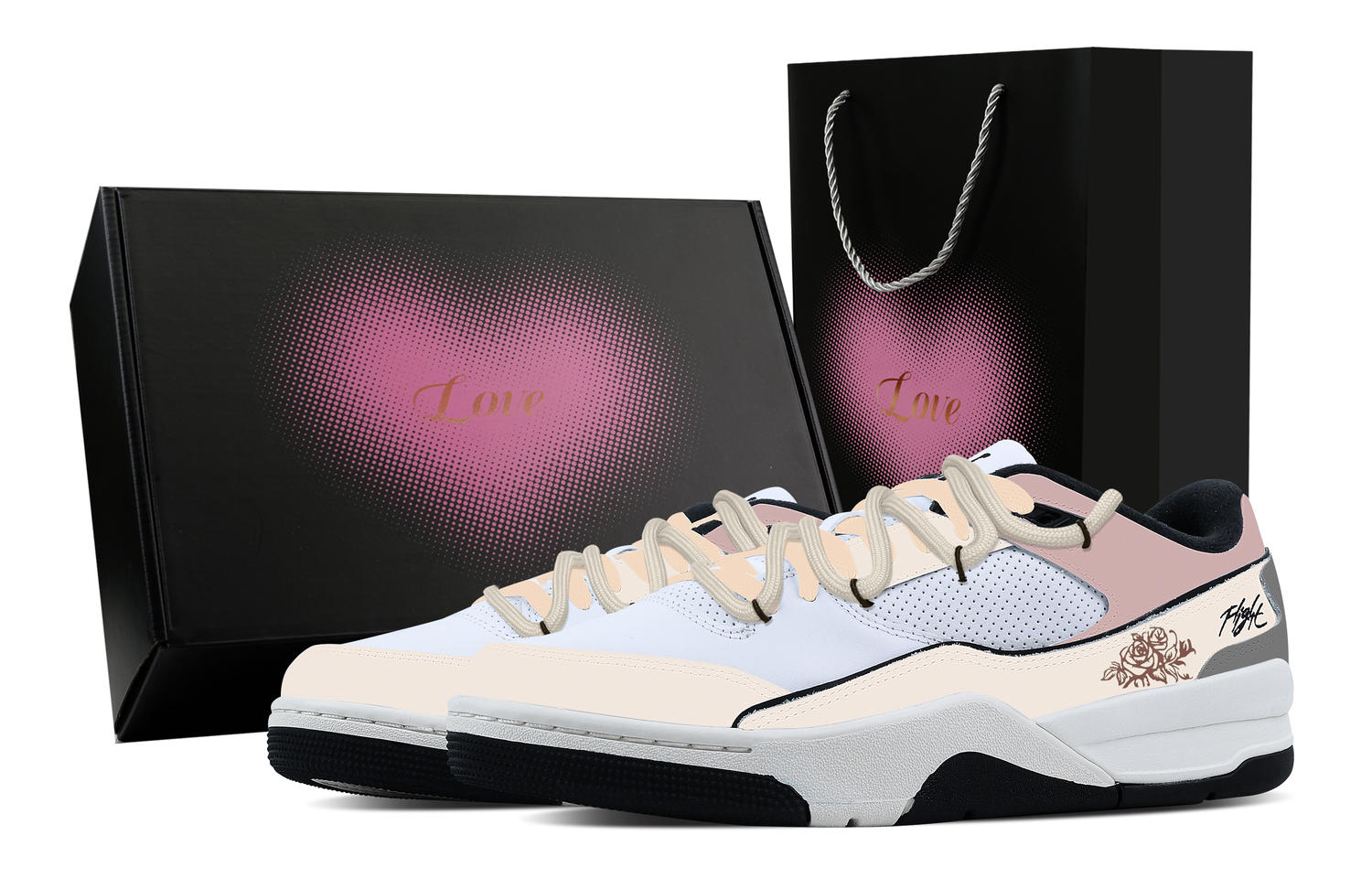 Jordan FLIGHT COURT Rose Vow, Heart Box Abrasion Resistant Low top Vintage Basketball Shoes Men's Pink White
Jordan FLIGHT COURT Rose Vow, Heart Box Abrasion Resistant Low top Vintage Basketball Shoes Men's Pink White