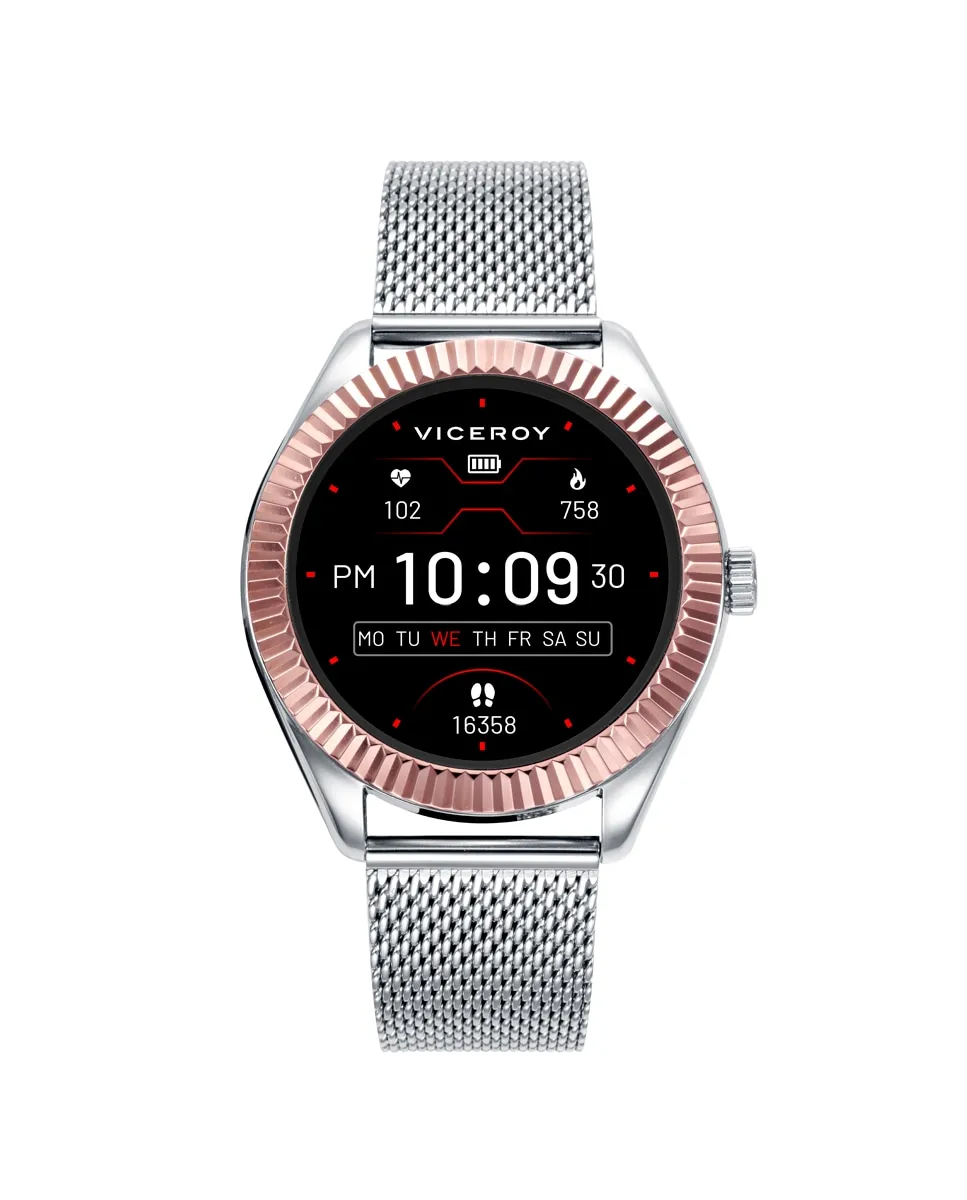 Мужские умные часы, двухцветный корпус и миланская стальная сетка Viceroy, серебряный
Мужские умные часы, двухцветный корпус и миланская стальная сетка Viceroy, серебряный