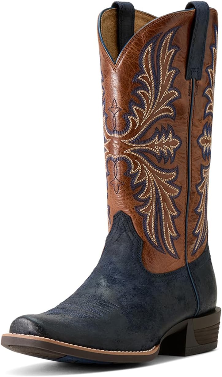 Мужские ковбойские сапоги ARIAT Hustler, синий/коричневый
Мужские ковбойские сапоги ARIAT Hustler, синий/коричневый