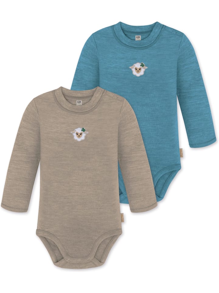 Normani Outdoor Sports Комплект из 2 детских боди с длинными рукавами из мериносовой шерсти "Туай" бежево-голубого цвета
Normani Outdoor Sports Комплект из 2 детских боди с длинными рукавами из мериносовой шерсти "Туай" бежево-голубого цвета