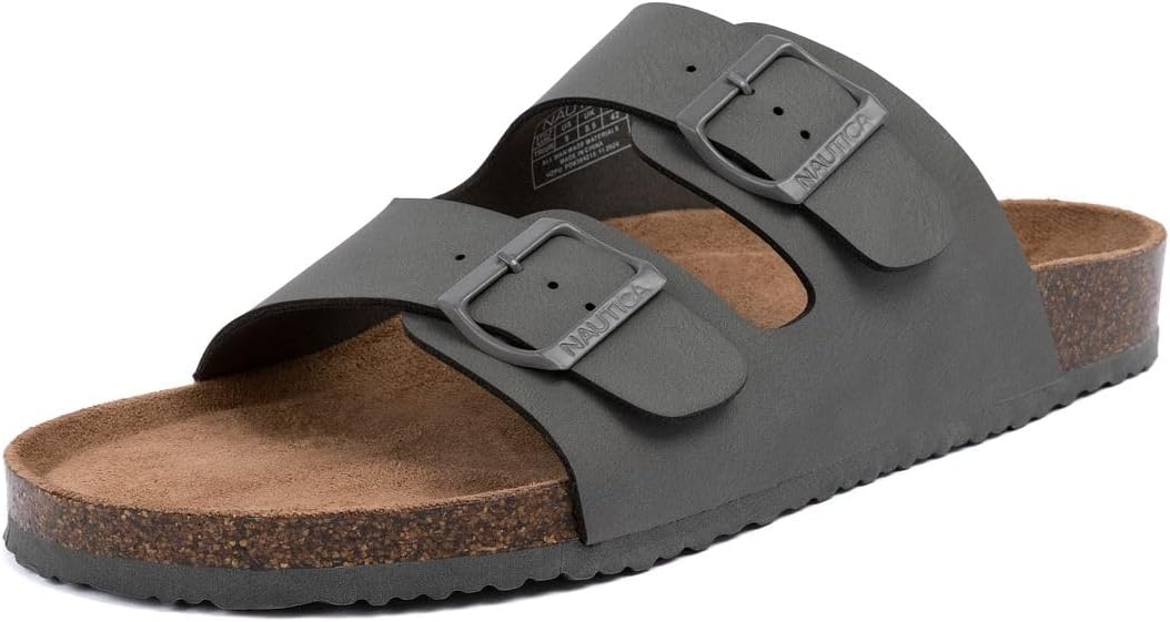 Мужские сандалии Nautica - повседневные шлепанцы с 2 регулируемыми пряжками и пробковой стелькой для максимального комфорта и стиля (обычная/широкая посадка, большой размер), серый
Мужские сандалии Nautica - повседневные шлепанцы с 2 регулируемыми пряжками и пробковой стелькой для максимального комфорта и стиля (обычная/широкая посадка, большой размер), серый