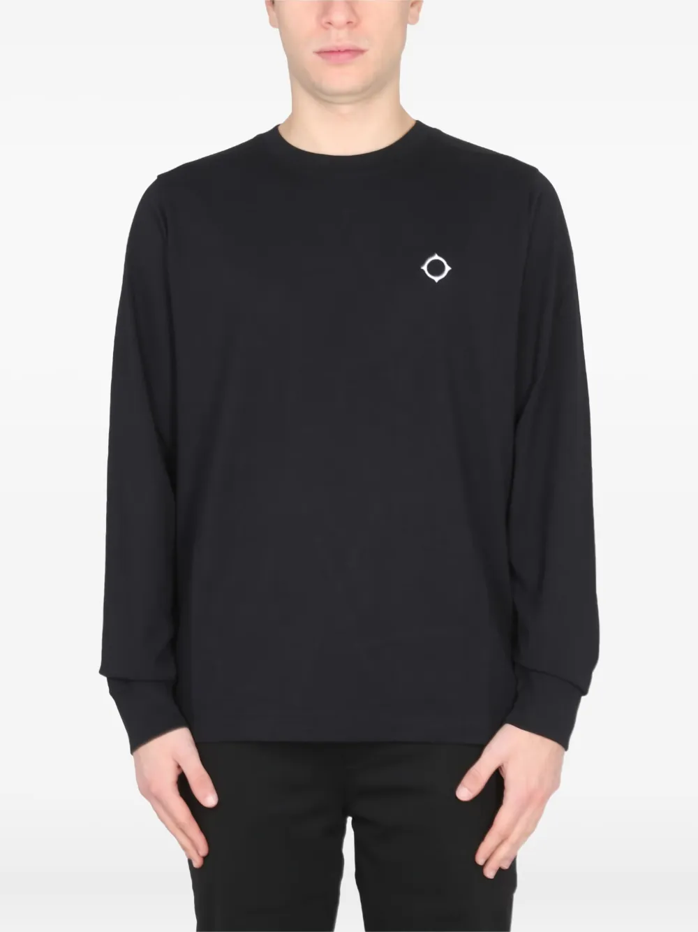 Футболка с длинными рукавами и вышитым логотипом Ma.Strum, черный
Футболка с длинными рукавами и вышитым логотипом Ma.Strum, черный