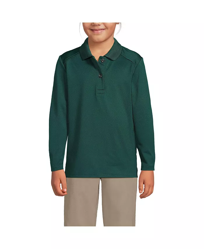 Рубашка-поло с длинным рукавом для девочек, быстросохнущая, женская Lands' End, зеленый
Рубашка-поло с длинным рукавом для девочек, быстросохнущая, женская Lands' End, зеленый
