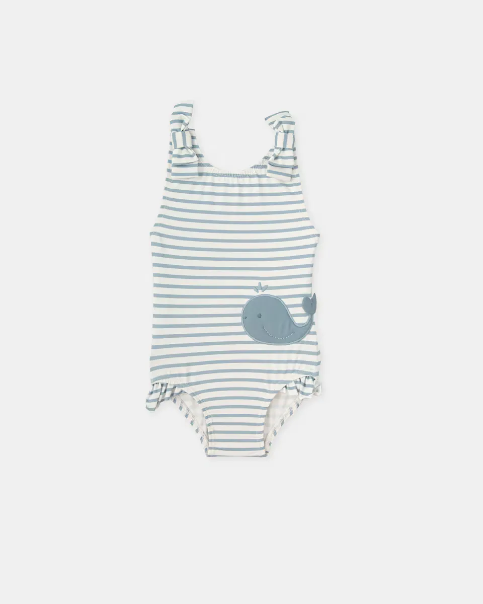 Купальник для девочки с вышитым китом Tutto Piccolo, синий индиго
Купальник для девочки с вышитым китом Tutto Piccolo, синий индиго