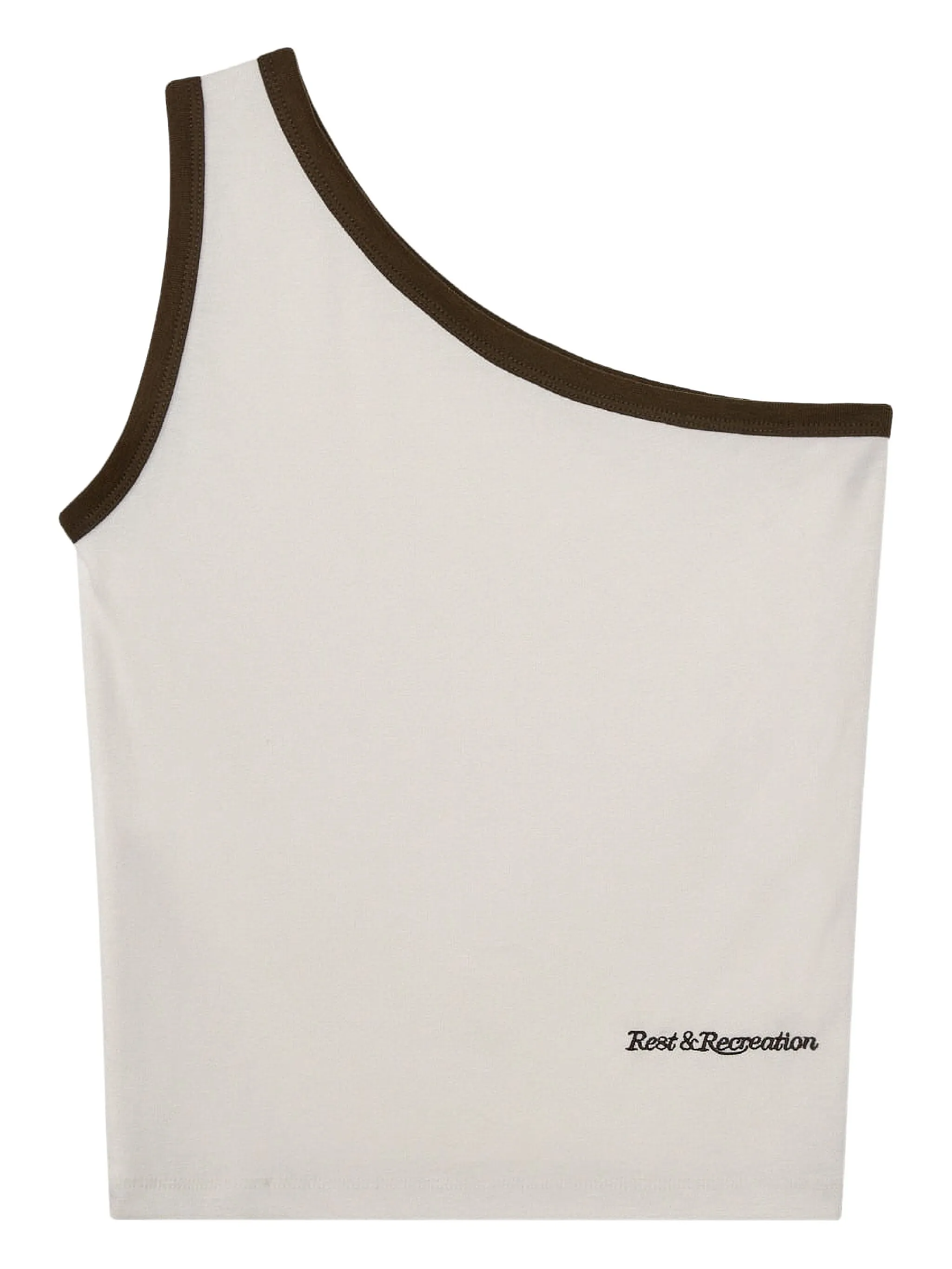 Топ на одно плечо Rest&Recreation, белый
Топ на одно плечо Rest&Recreation, белый