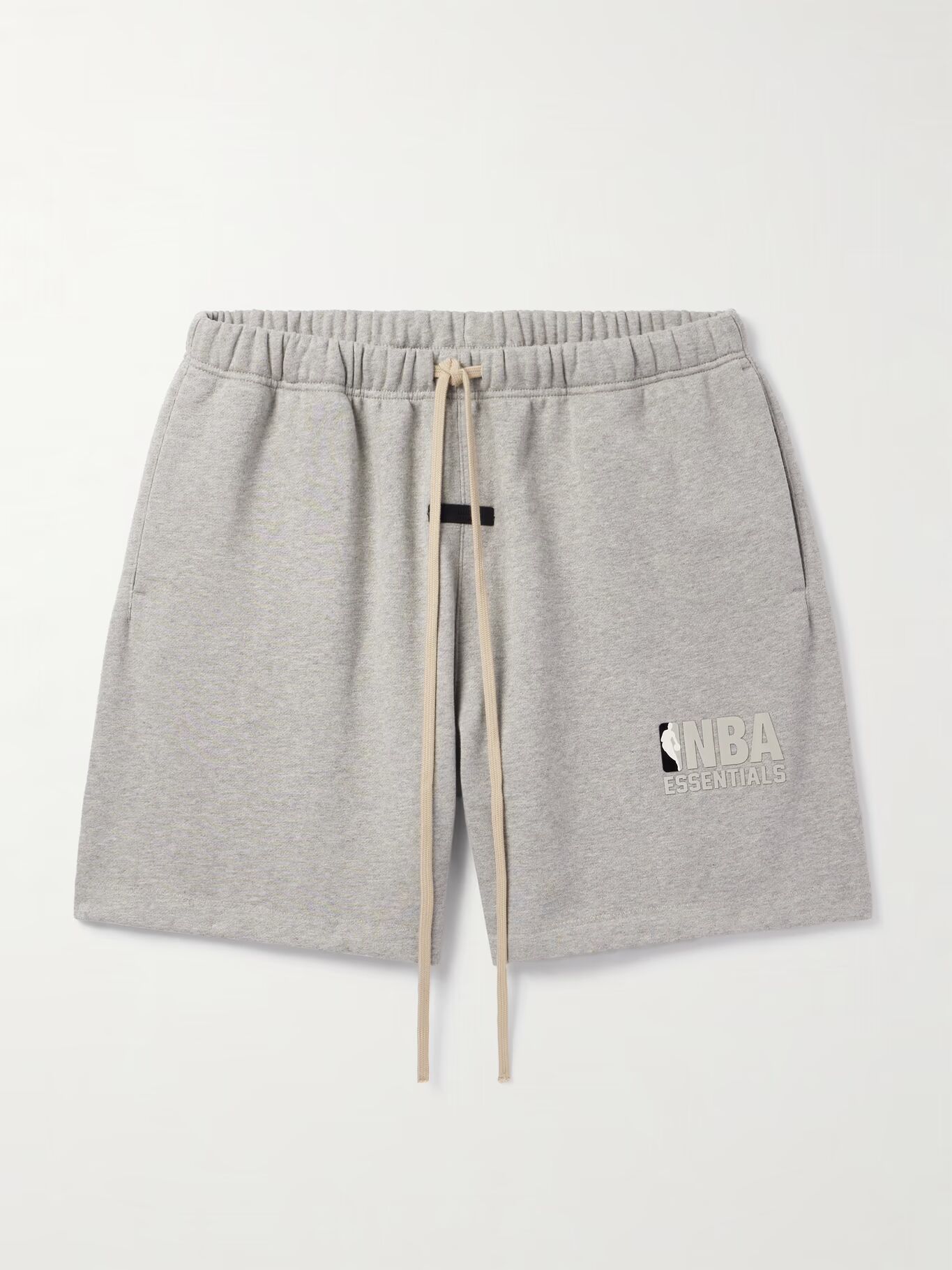 Шорты NBA Straight-Leg с аппликацией из хлопковой смеси, трикотажные, на шнурке FEAR OF GOD ESSENTIALS, серый
Шорты NBA Straight-Leg с аппликацией из хлопковой смеси, трикотажные, на шнурке FEAR OF GOD ESSENTIALS, серый
