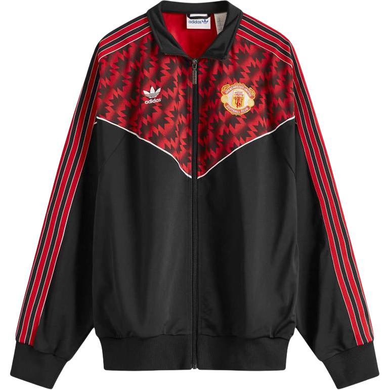 Adidas With AdiClub Manchester United '91 Track Top, Black
Adidas With AdiClub Manchester United '91 Track Top, Black
