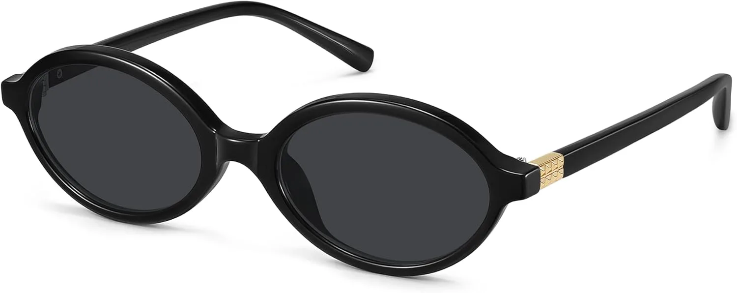 Ретро овальные солнцезащитные очки для женщин, модные маленькие винтажные круглые солнцезащитные очки с защитой от УФ-излучения Fozono, Black Frame/Gray Lens
Ретро овальные солнцезащитные очки для женщин, модные маленькие винтажные круглые солнцезащитные очки с защитой от УФ-излучения Fozono, Black Frame/Gray Lens