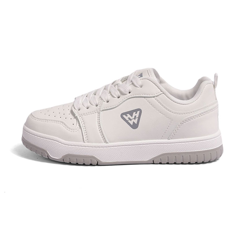 Wahaha Износостойкие легкие противоскользящие скейтерские кеды унисекс бело-серые, цвет White Gray 
Wahaha Износостойкие легкие противоскользящие скейтерские кеды унисекс бело-серые, цвет White Gray